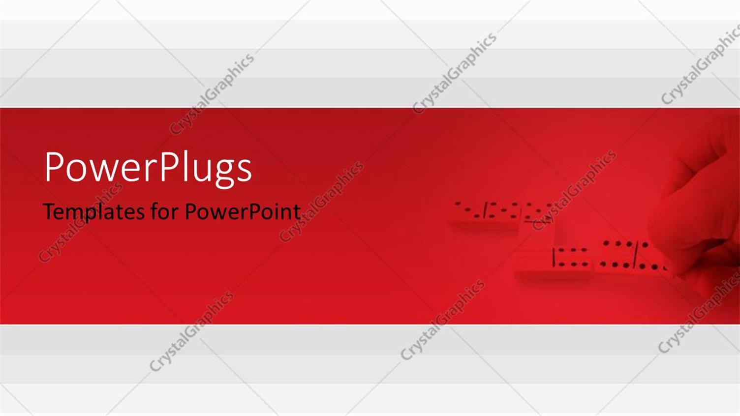 Featuring a Plain White Background Surface Tile with Three Dominos