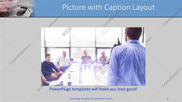 Picture with Caption presentation slide layout