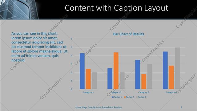 Content with Caption presentation slide layout