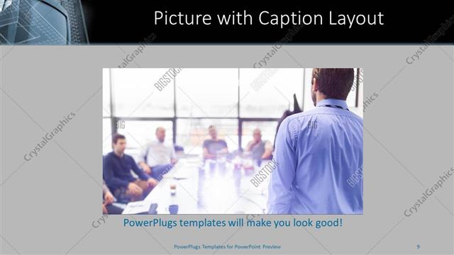 Picture with Caption presentation slide layout