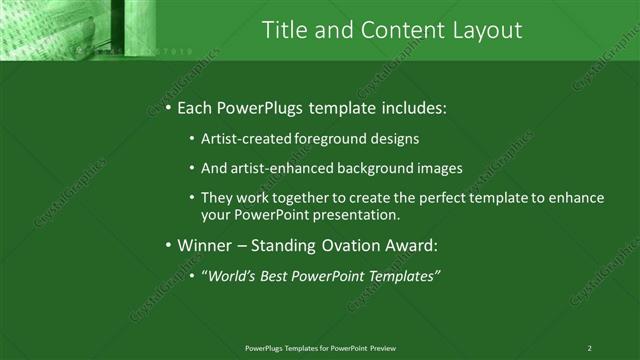 Title and Content presentation slide layout