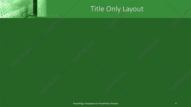 Title Only presentation slide layout