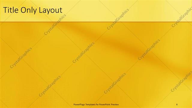 Title Only presentation slide layout