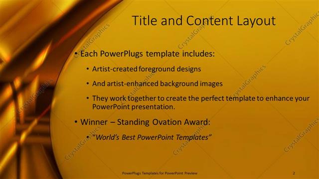 Title and Content presentation slide layout
