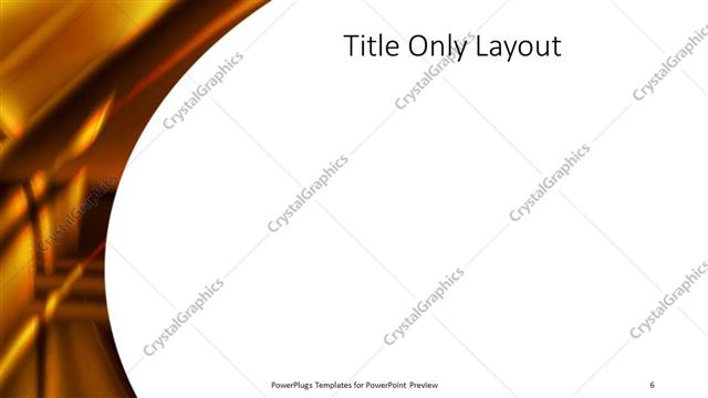 Title Only presentation slide layout