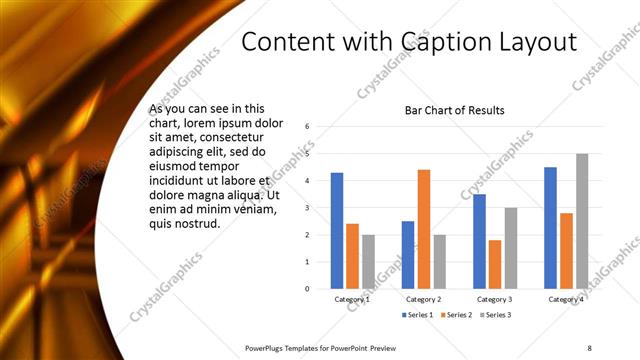 Content with Caption presentation slide layout