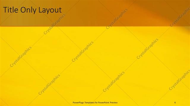 Title Only presentation slide layout