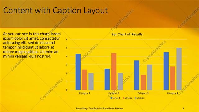Content with Caption presentation slide layout