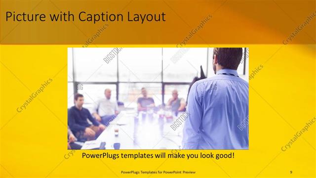 Picture with Caption presentation slide layout
