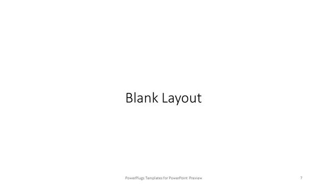 Blank presentation slide layout