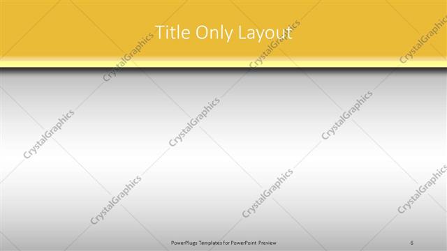 Title Only presentation slide layout