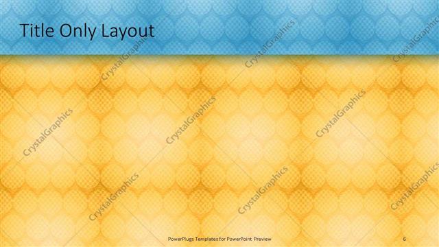 Title Only presentation slide layout