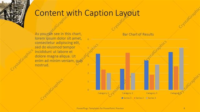 Content with Caption presentation slide layout