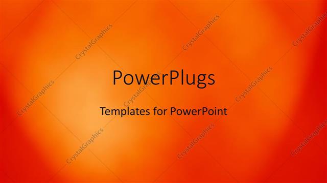  Presentation with orange colored - A plain yellow and fiery orange blurry colored background