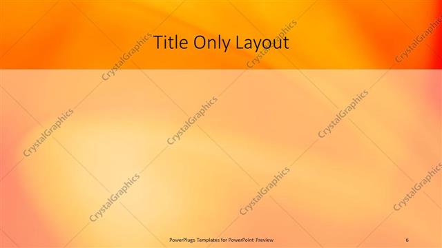 Title Only presentation slide layout