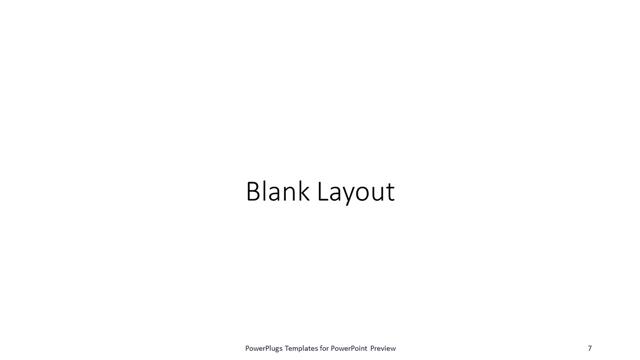 Blank presentation slide layout