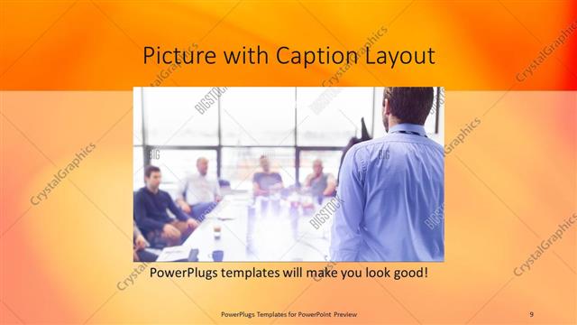 Picture with Caption presentation slide layout