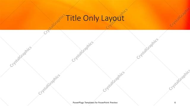 Title Only presentation slide layout