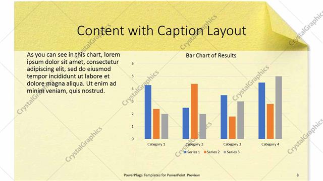 Content with Caption presentation slide layout