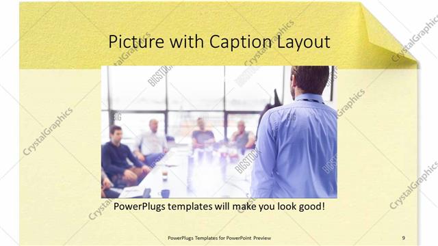 Picture with Caption presentation slide layout