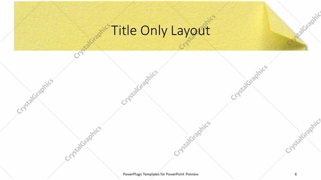 Title Only presentation slide layout