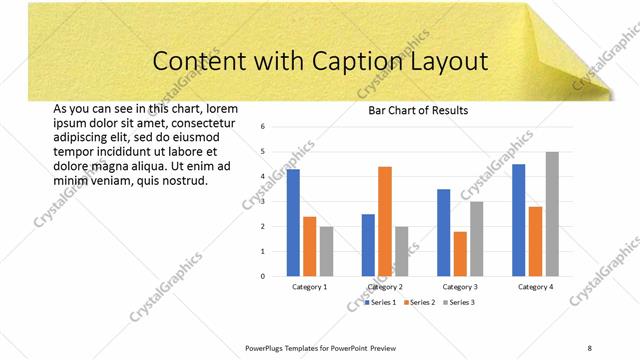 Content with Caption presentation slide layout