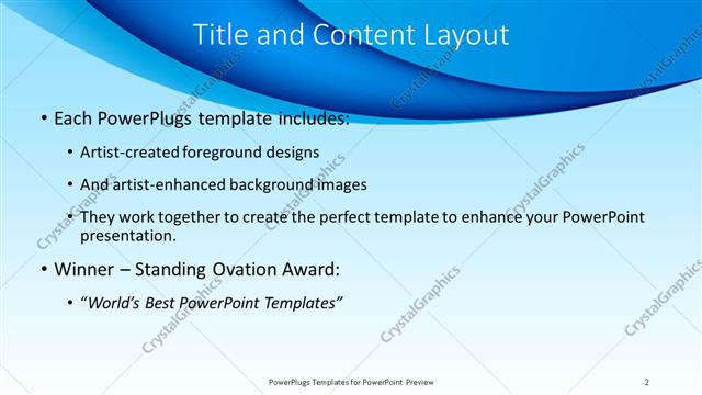 Title and Content presentation slide layout