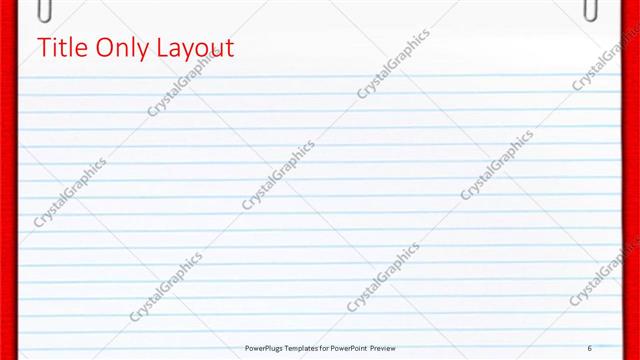 Title Only presentation slide layout