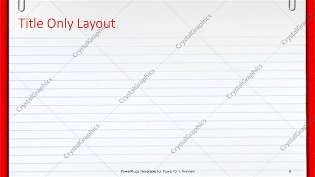 Title Only presentation slide layout