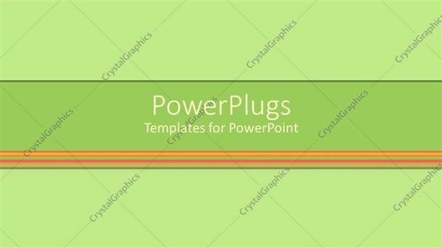  Presentation with green lines - Plane green colored surface frame with brown colored lines