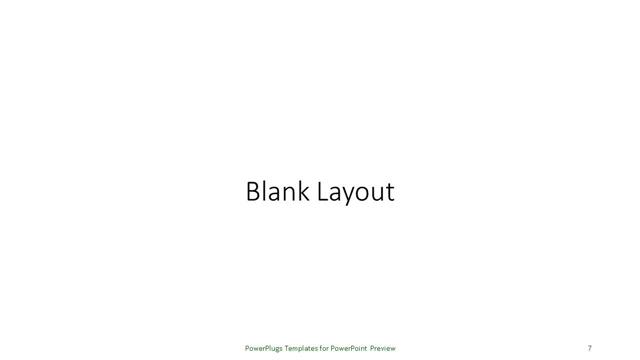 Blank presentation slide layout