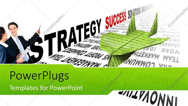  Presentation with successful - Business professionals with successful business ingredients on white background