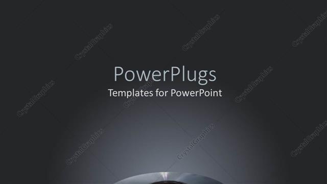  Presentation with laser - Plane grey colored background with a musical laser CD