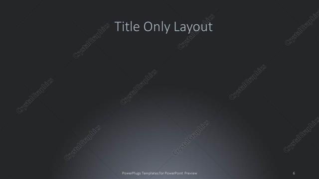 Title Only presentation slide layout