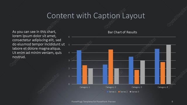 Content with Caption presentation slide layout