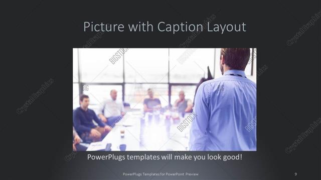 Picture with Caption presentation slide layout