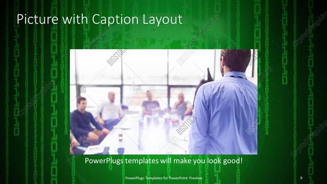 Picture with Caption presentation slide layout