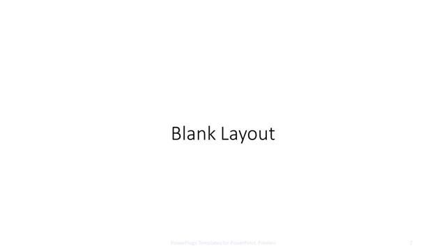 Blank presentation slide layout