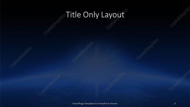 Title Only presentation slide layout