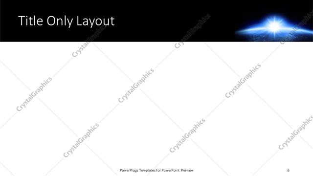 Title Only presentation slide layout