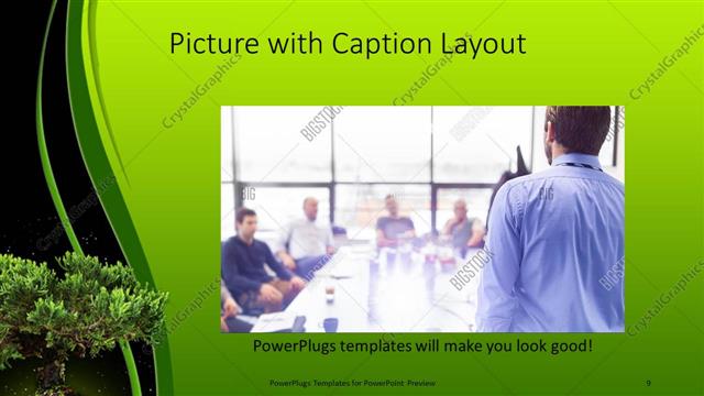 Picture with Caption presentation slide layout