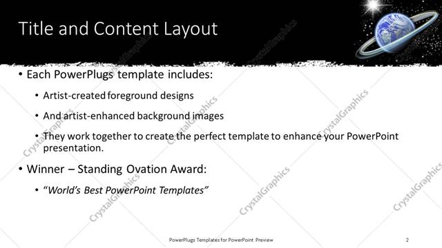 Title and Content presentation slide layout