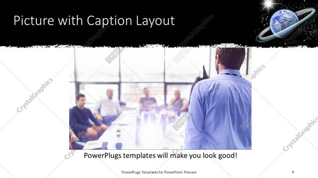 Picture with Caption presentation slide layout