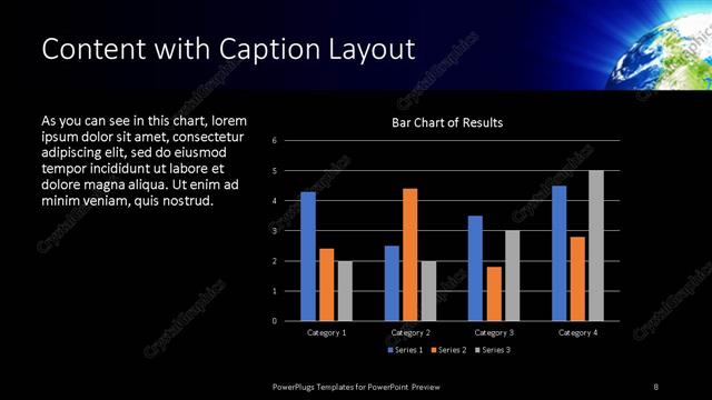 Content with Caption presentation slide layout