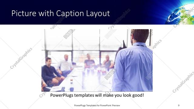 Picture with Caption presentation slide layout