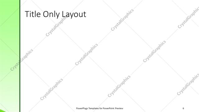 Title Only presentation slide layout