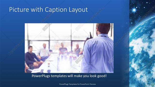Picture with Caption presentation slide layout