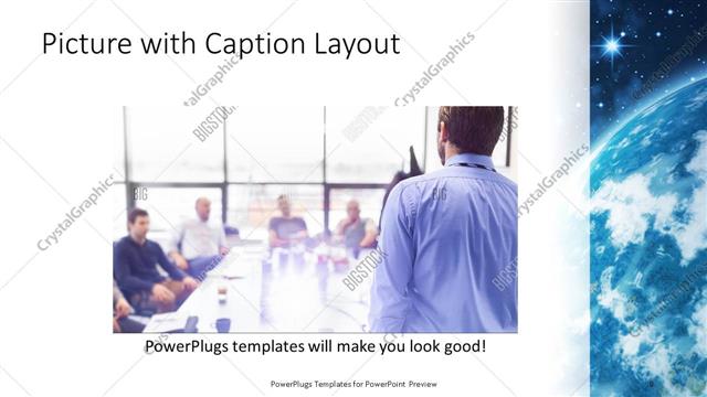 Picture with Caption presentation slide layout