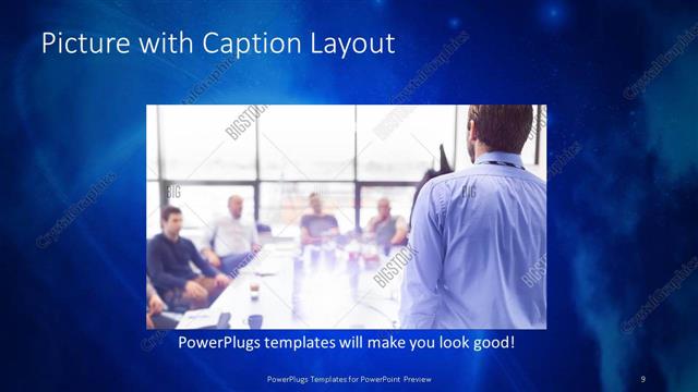 Picture with Caption presentation slide layout