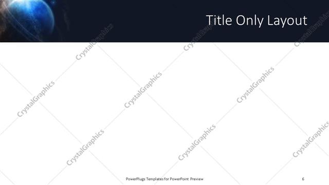 Title Only presentation slide layout